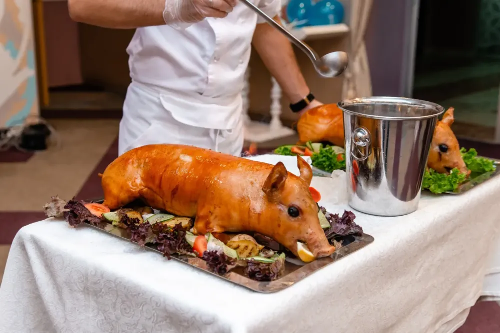 Cochon de lait à Annecy